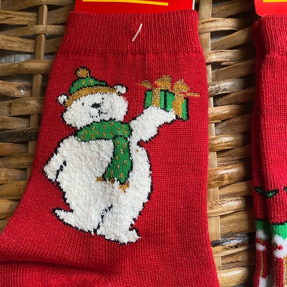 NWT Vintage Caldor Christmas socks 2 pairs - Picture 2 of 6
